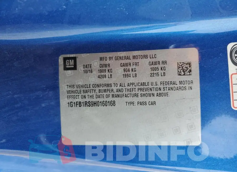 1G1FB1RS9H0160168 Photo# 12
