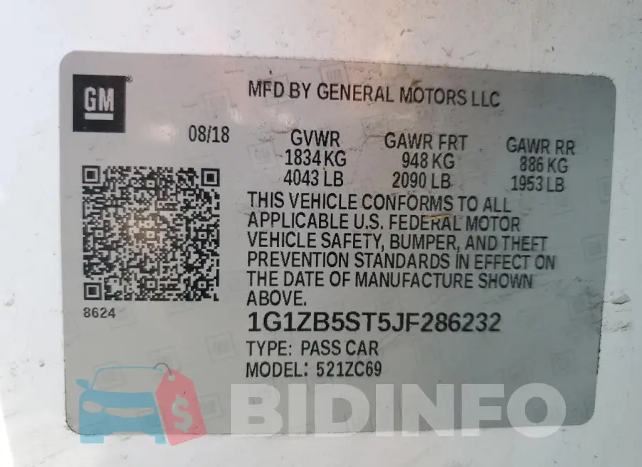 1G1ZB5ST5JF286232 Photo# 13