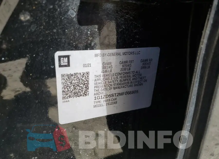 1G1ZD5ST2MF066805 Photo# 12