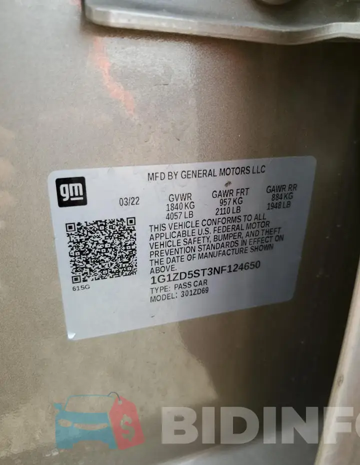 1G1ZD5ST3NF124650 Photo# 12