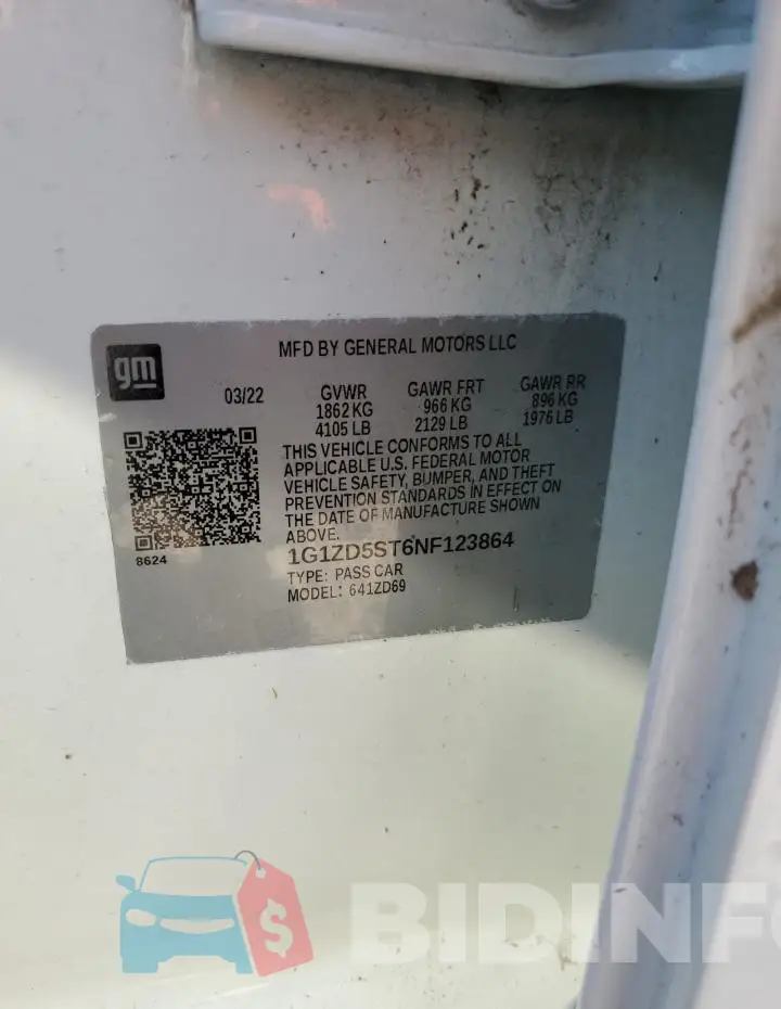 1G1ZD5ST6NF123864 Photo# 12