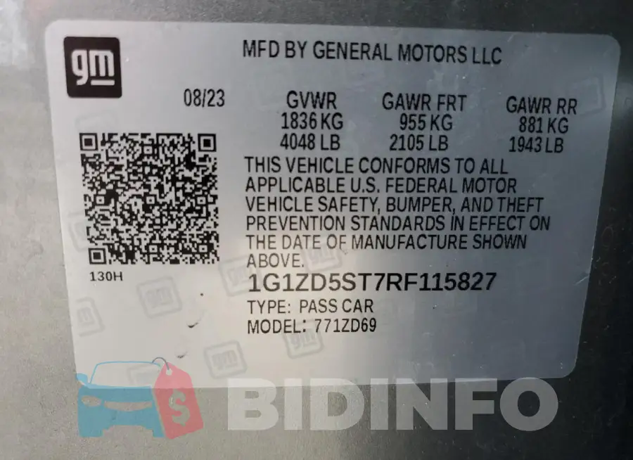1G1ZD5ST7RF115827 Photo# 13