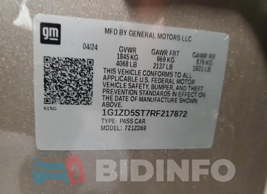1G1ZD5ST7RF217872 Photo# 12