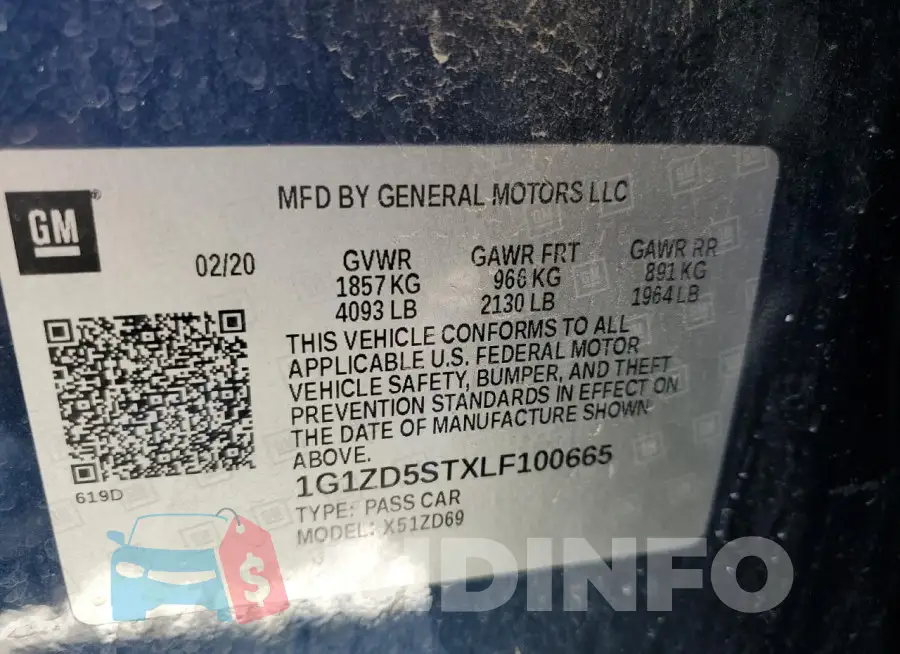 1G1ZD5STXLF100665 Photo# 12