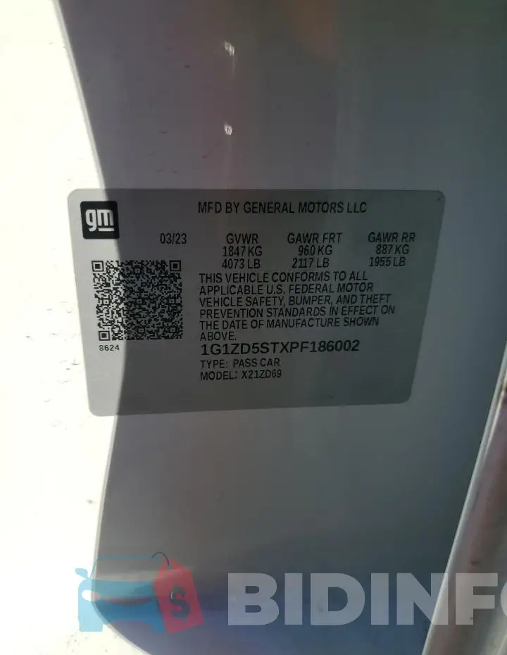 1G1ZD5STXPF186002 Photo# 12