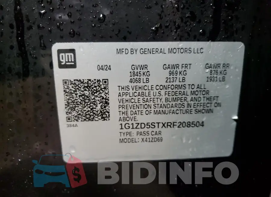1G1ZD5STXRF208504 Photo# 12