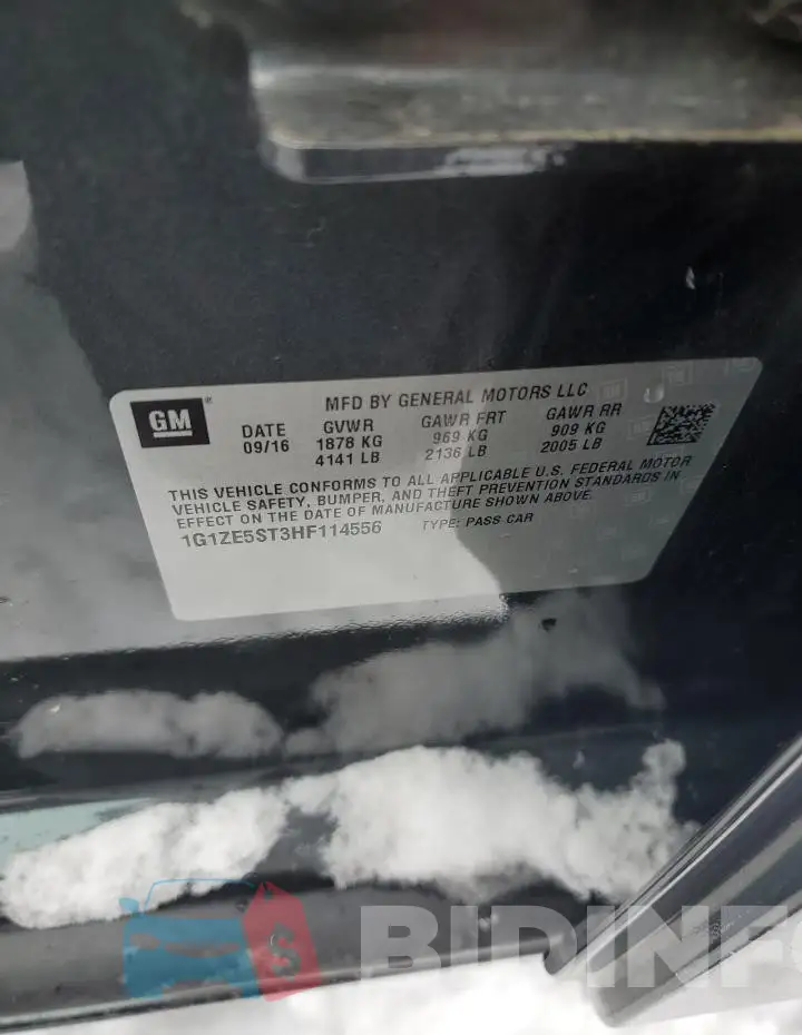 1G1ZE5ST3HF114556 Photo# 12