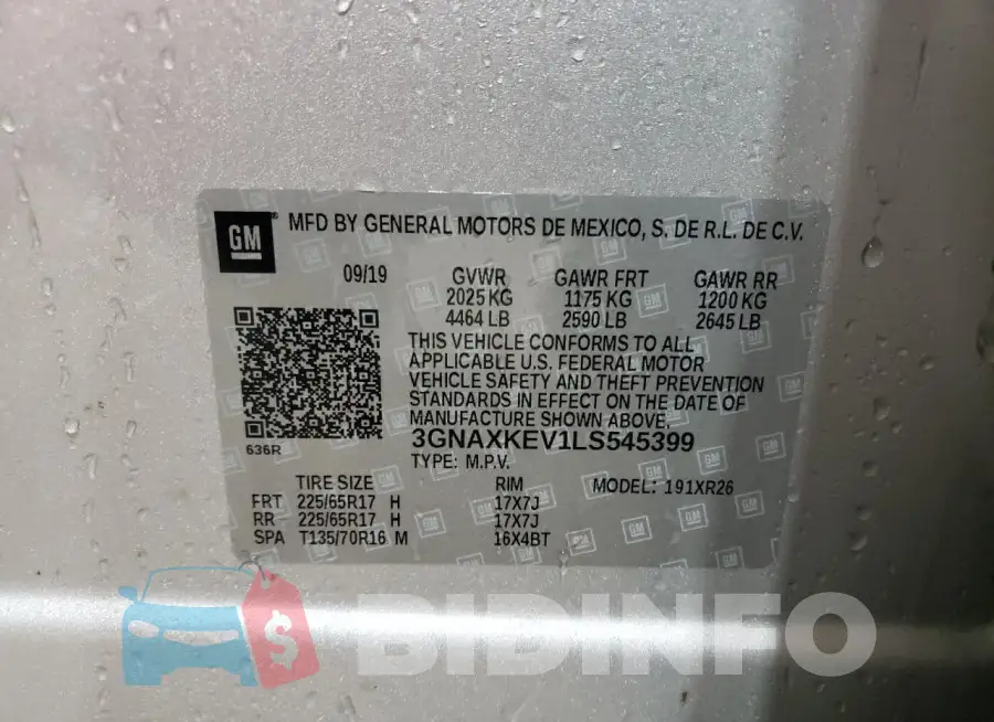 3GNAXKEV1LS545399 Photo# 13