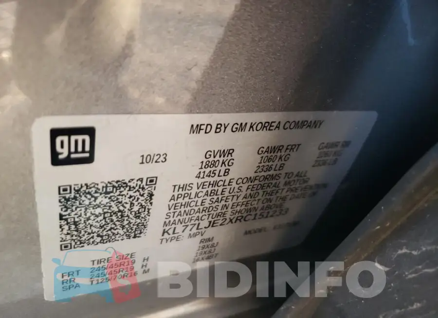KL77LJE2XRC151233 Photo# 13