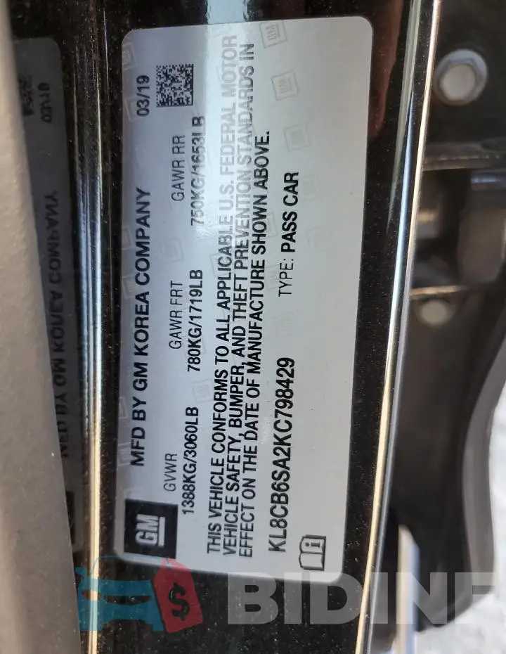 KL8CB6SA2KC798429 Photo# 12