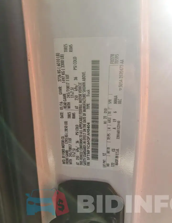 1FTMF1C84GFA95404 Photo# 12