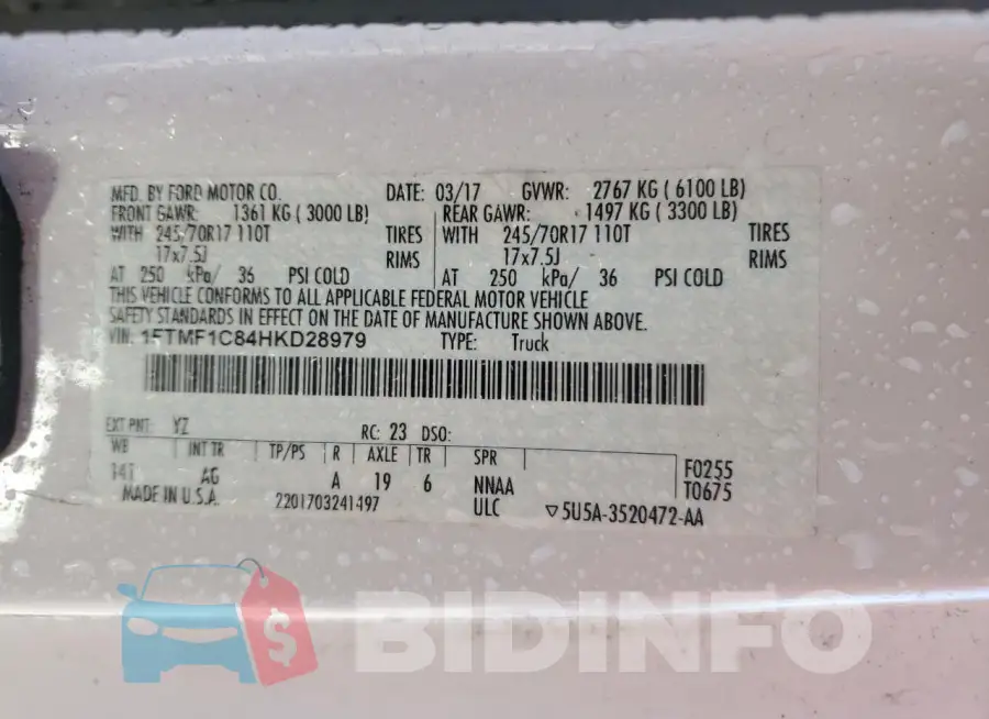1FTMF1C84HKD28979 Photo# 12