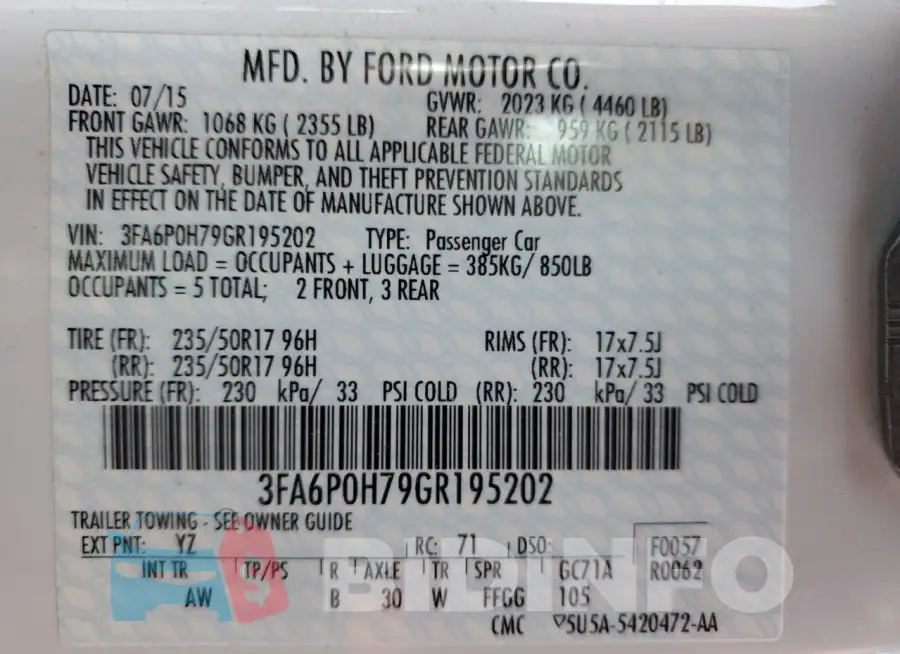 3FA6P0H79GR195202 Photo# 13