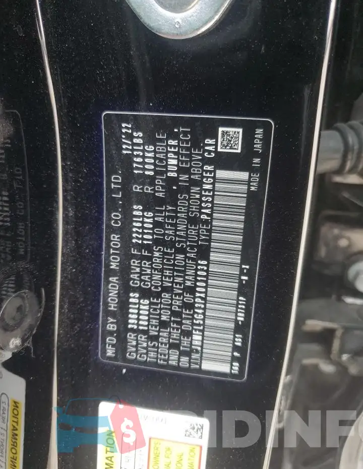 JHMFL5G43PX001036 Photo# 12