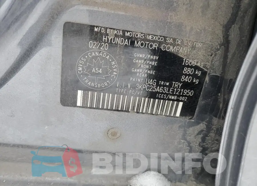 3KPC25A63LE121950 Photo# 14