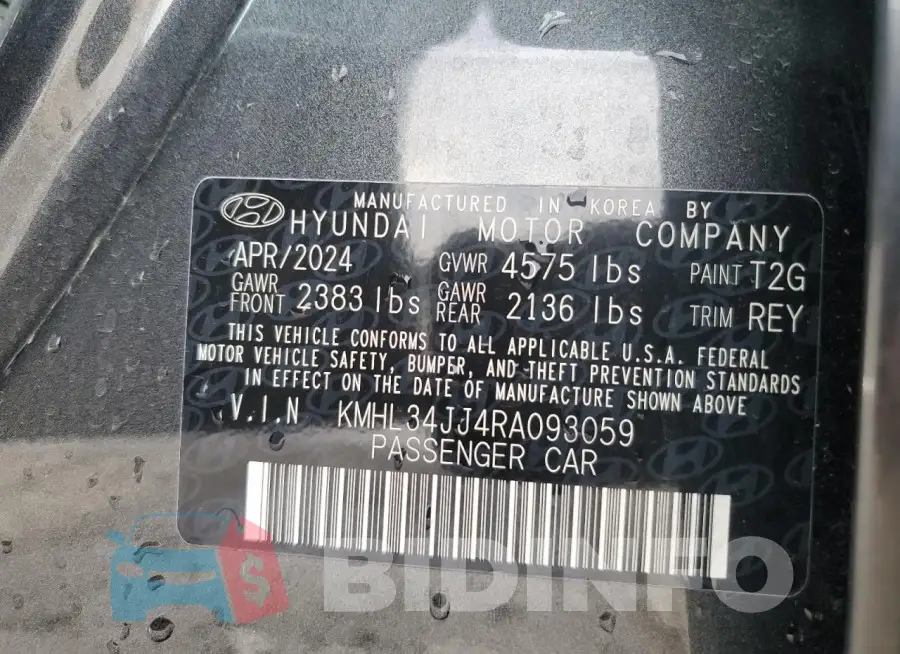 KMHL34JJ4RA093059 Photo# 12