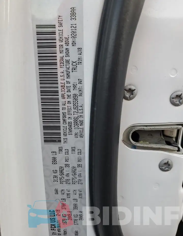 1C6RR6LT2JS255090 Photo# 13