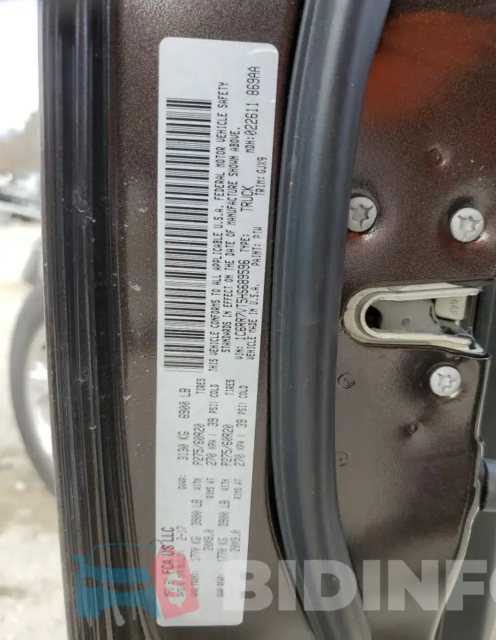 1C6RR7VT5HS689596 Photo# 12