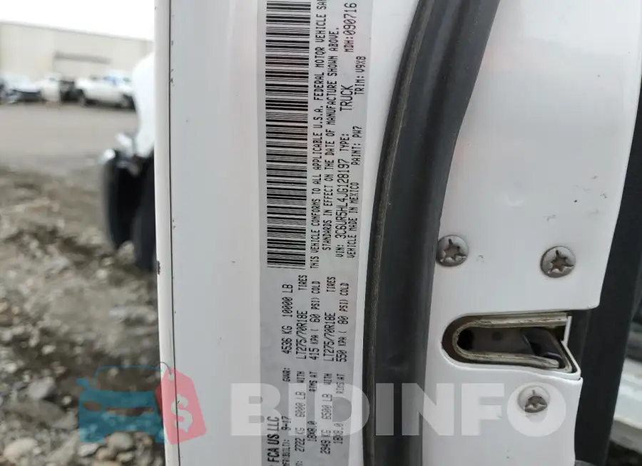 3C6UR5HL4JG128197 Photo# 12