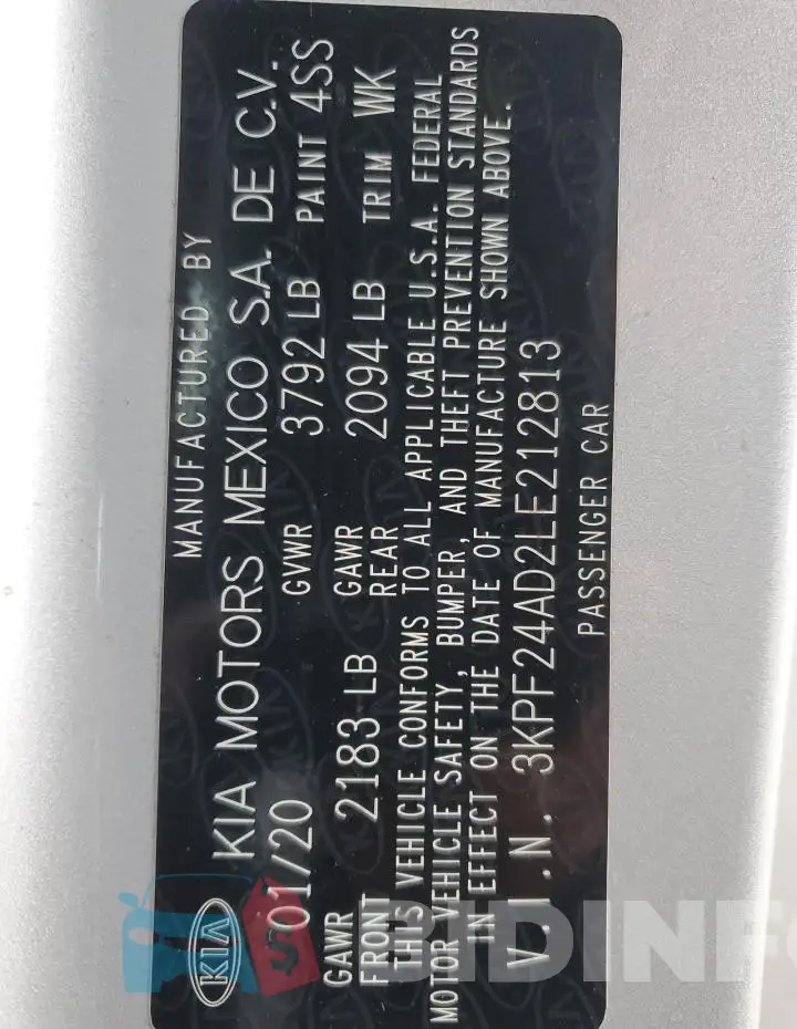 3KPF24AD2LE212813 Photo# 12