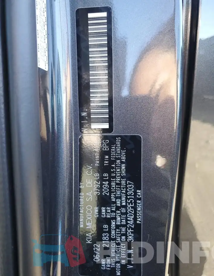 3KPF24AD2PE513037 Photo# 12