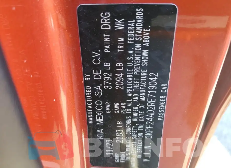 3KPF24AD2RE719042 Photo# 12