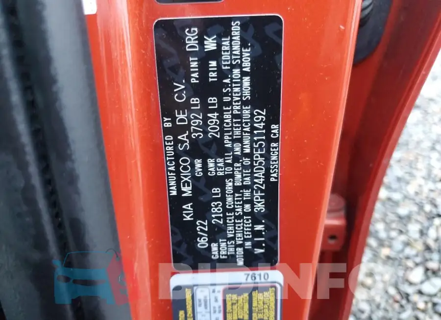 3KPF24AD5PE511492 Photo# 12