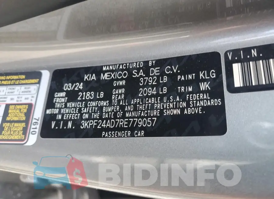 3KPF24AD7RE779057 Photo# 12