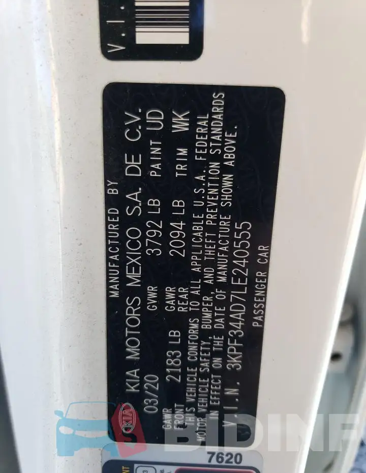 3KPF34AD7LE240555 Photo# 13