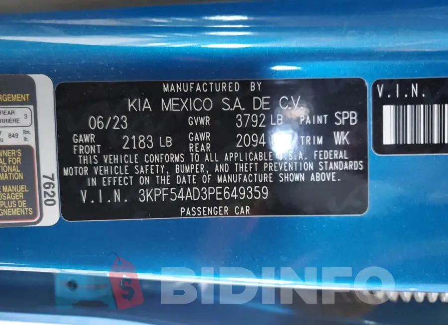 3KPF54AD3PE649359 Photo# 13