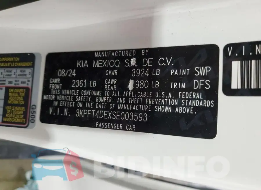3KPFT4DEXSE003593 Photo# 12