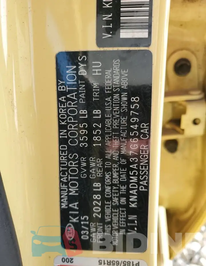 KNADM5A37G6549758 Photo# 13