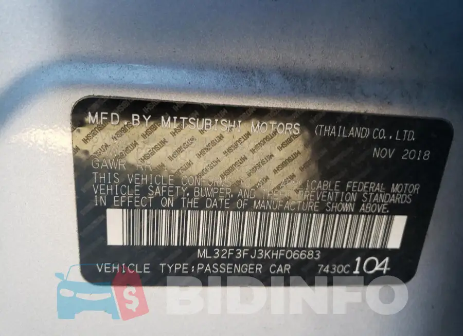 ML32F3FJ3KHF06683 Photo# 12