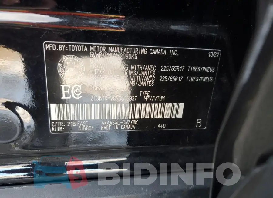 2T3B1RFV8NC315937 Photo# 14
