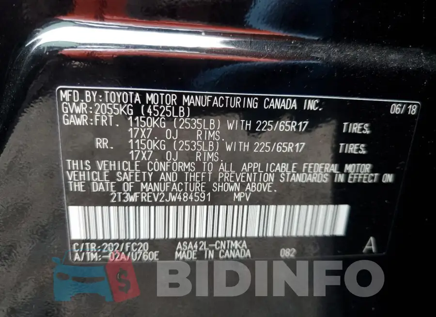 2T3WFREV2JW484591 Photo# 13