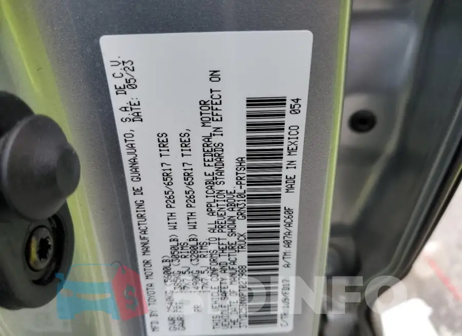 3TYDZ5BNXPT027988 Photo# 12