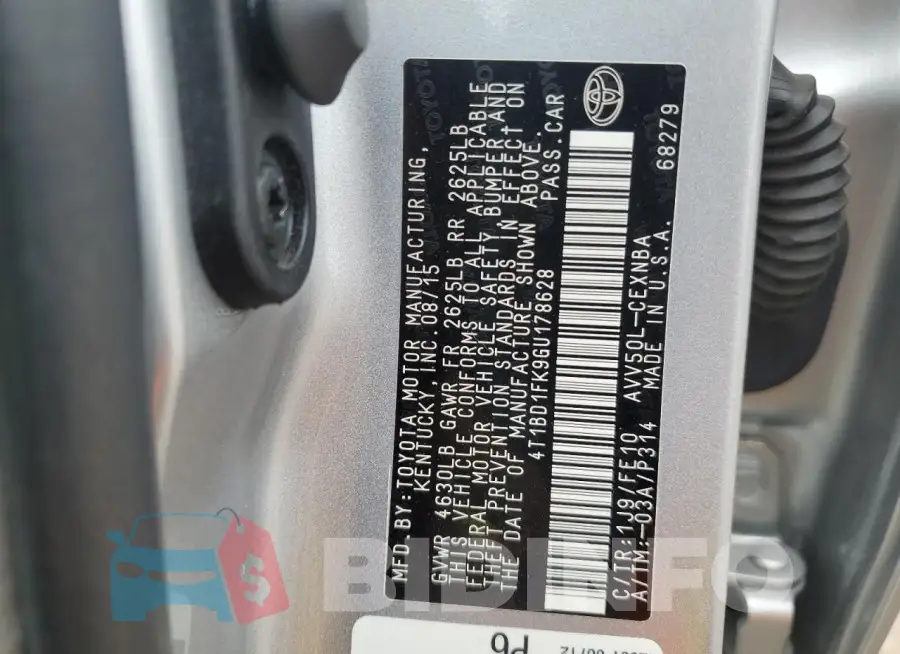 4T1BD1FK9GU178628 Photo# 12