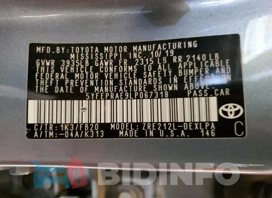 5YFEPRAE9LP067318 Photo# 12