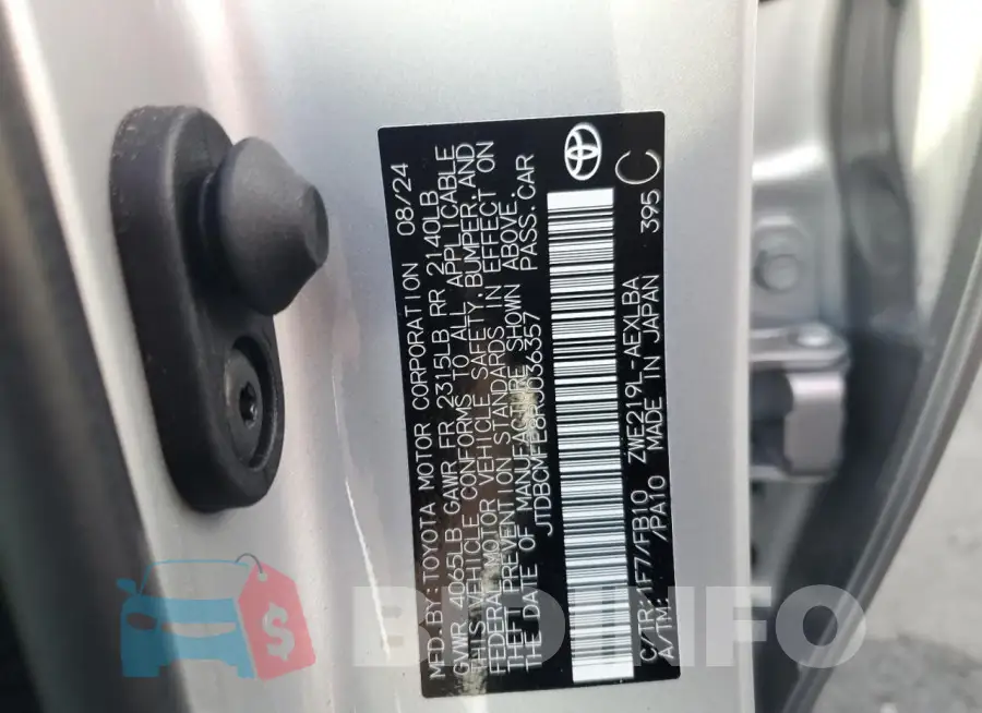 JTDBCMFE8RJ036357 Photo# 12