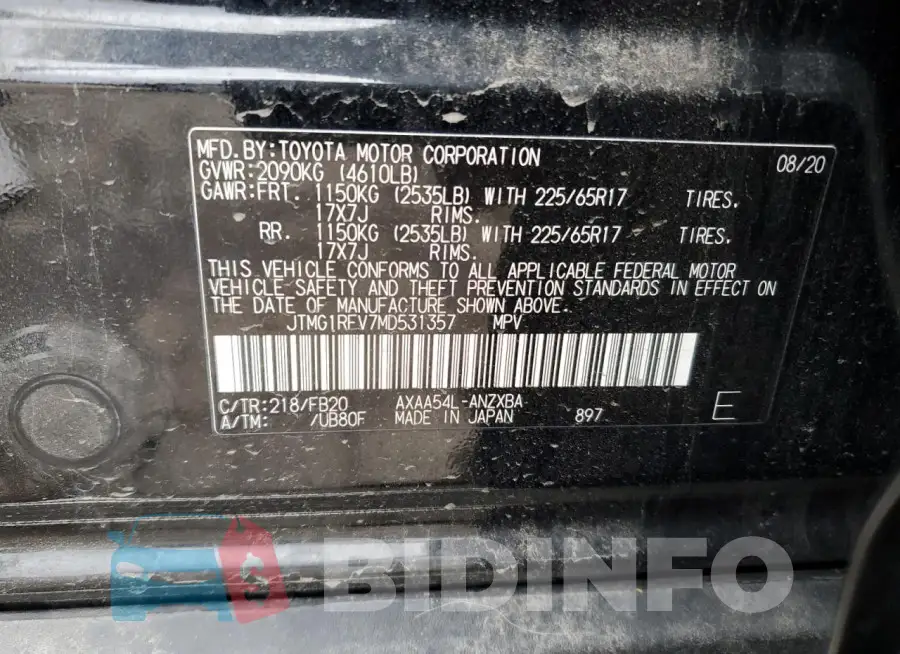 JTMG1RFV7MD531357 Photo# 14