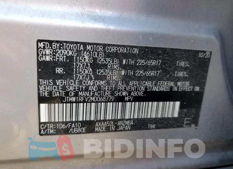JTMW1RFV2MD068779 Photo# 13