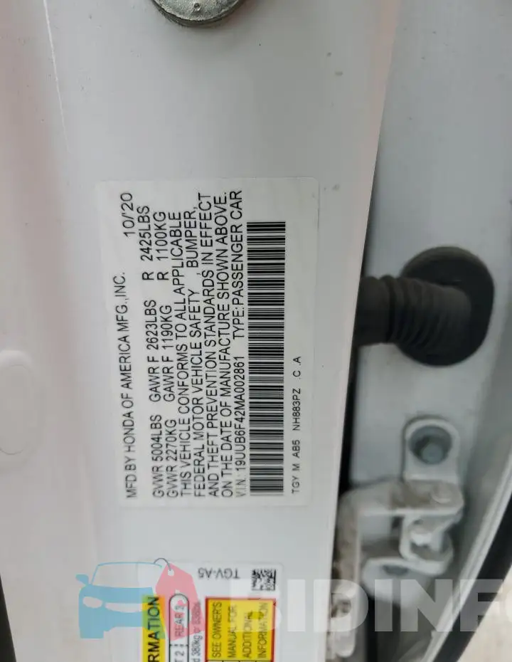 19UUB6F42MA002861 Photo# 12