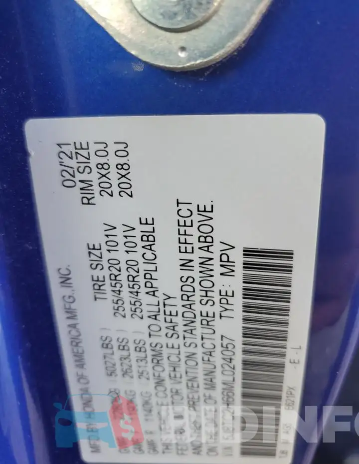 5J8TC2H66ML024057 Photo# 14
