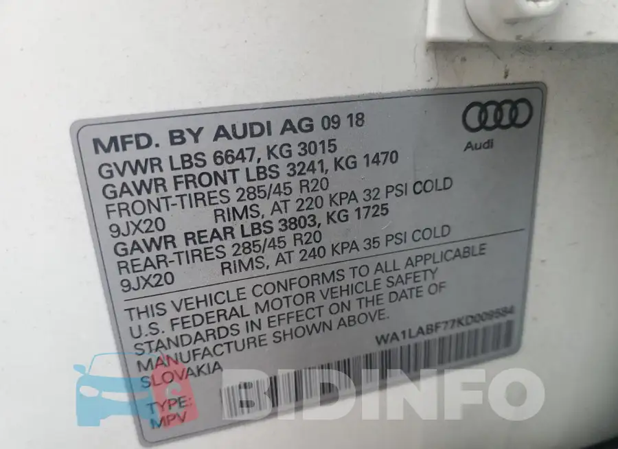 WA1LABF77KD009584 Photo# 13