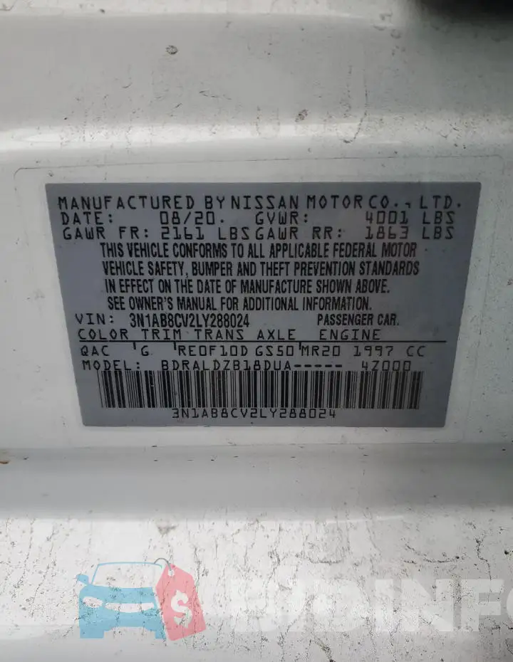 3N1AB8CV2LY288024 Photo# 12