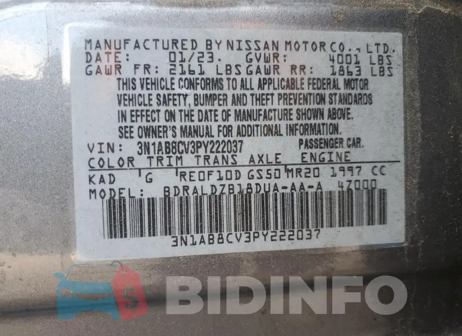 3N1AB8CV3PY222037 Photo# 12
