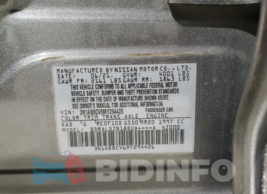 3N1AB8CV6MY294426 Photo# 12