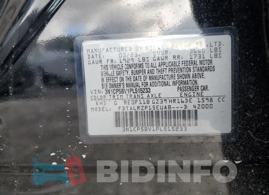 3N1CP5BV1PL515233 Photo# 14