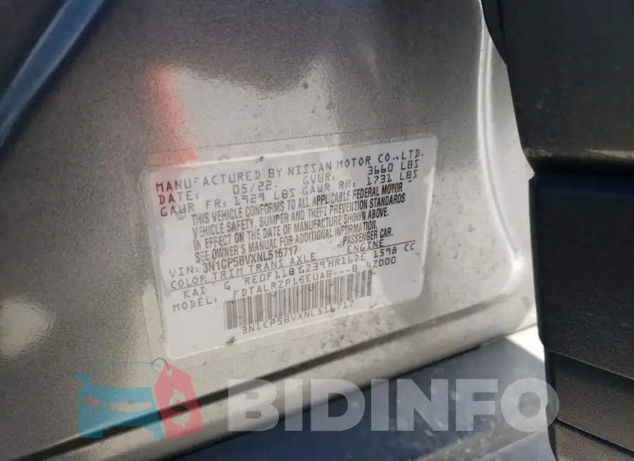3N1CP5BVXNL516717 Photo# 13