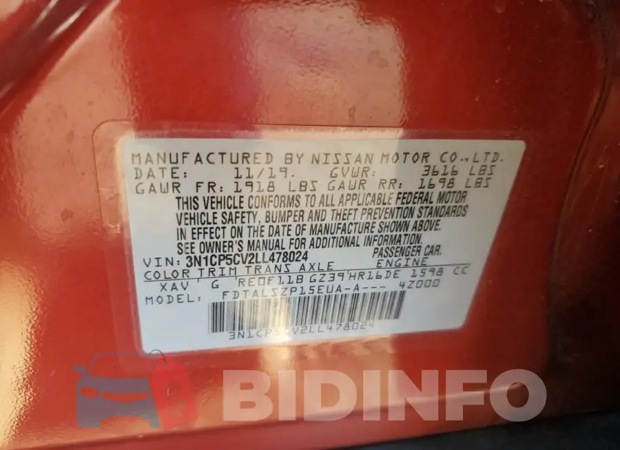 3N1CP5CV2LL478024 Photo# 14